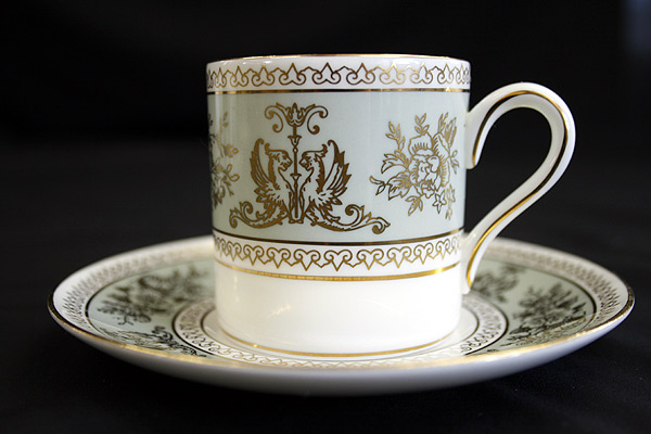 ■WEDGWOOD■セージグリーン■デミタスカップアンドソーサー■ (2)