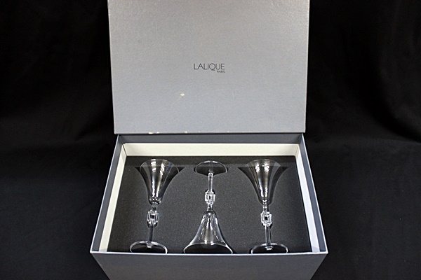 2■LALIQUE■ラリック■TOSCA■トスカ■グラス三点Set■